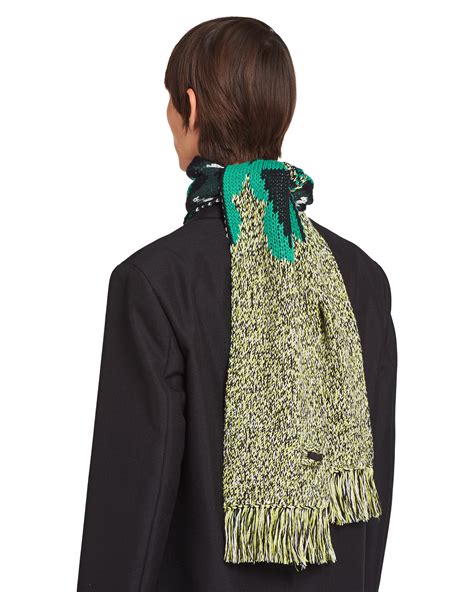 prada cashmere scarf|Prada wool scarf.